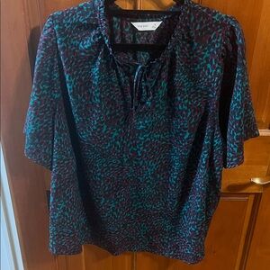 Nine West Multicolor Patterned Blouse